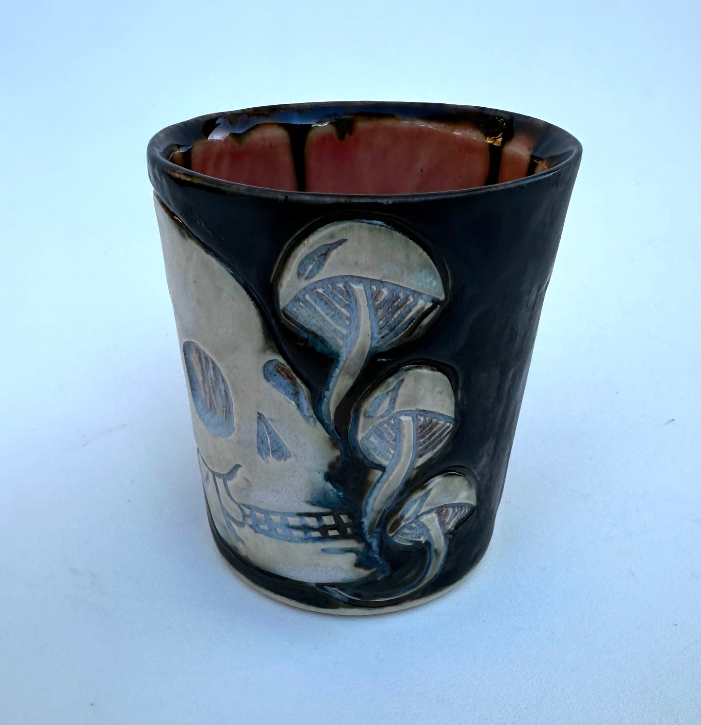 Little skull and mushroom mug