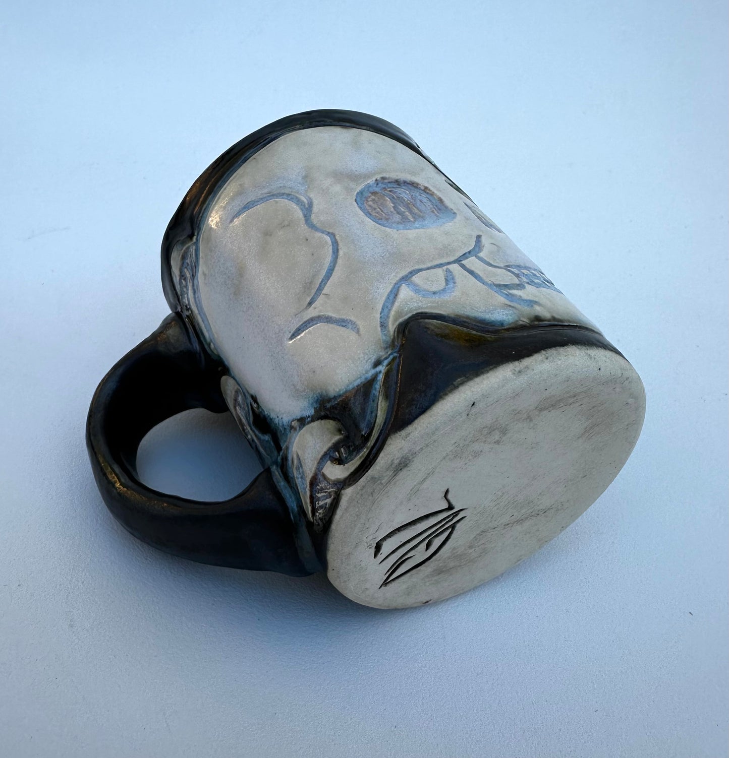 Little skull and mushroom mug