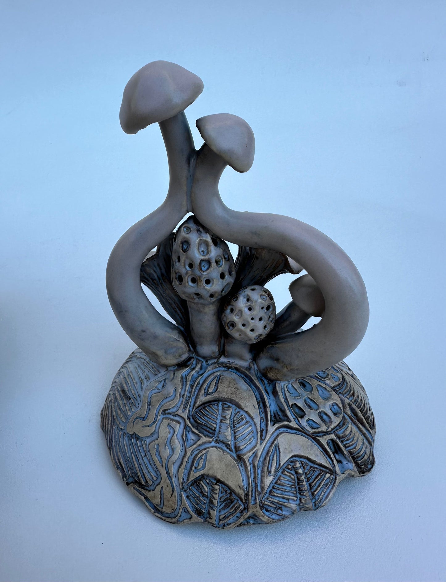 Lidded Mushroom Jar