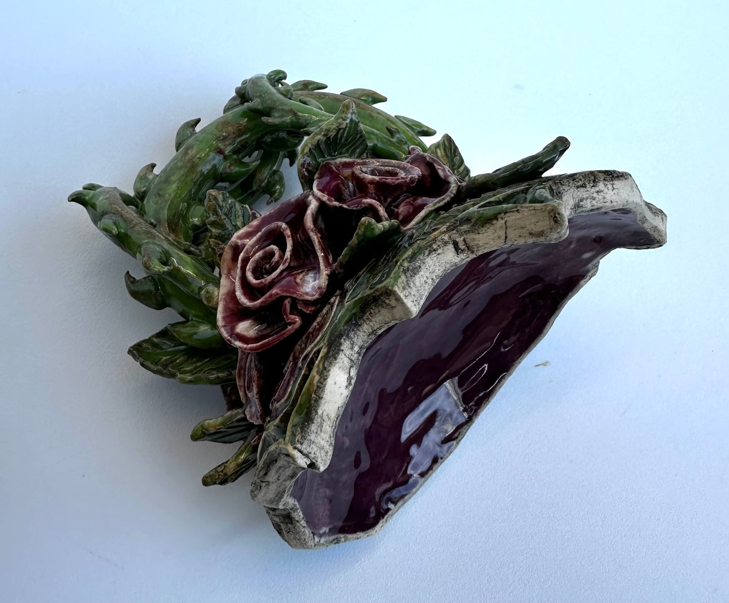 Lidded Rose Jar