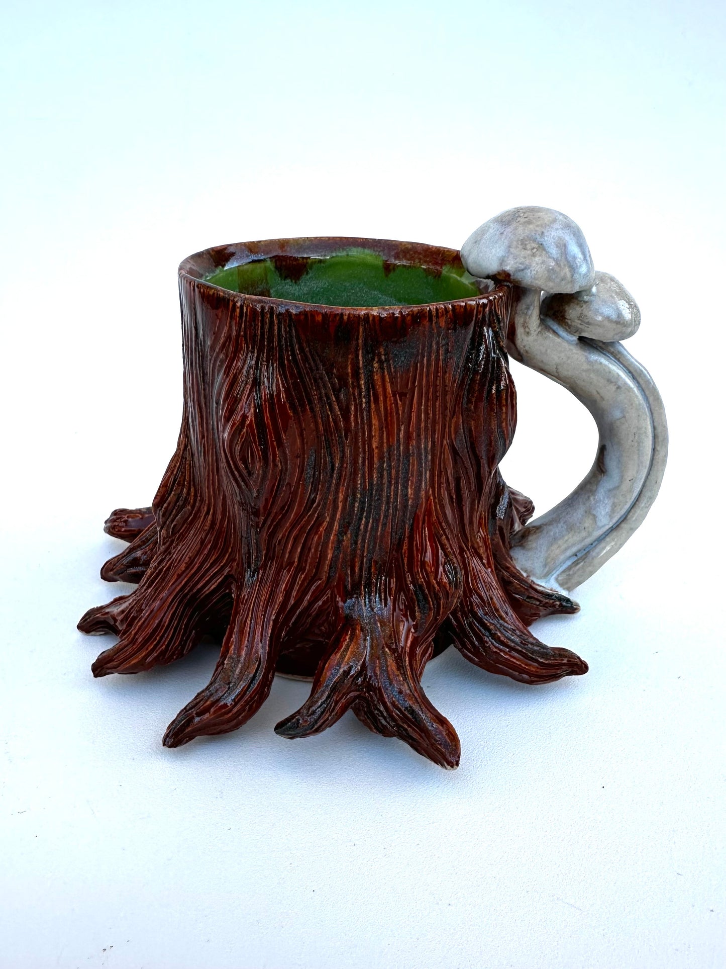 Tree Stump Mushroom Mug