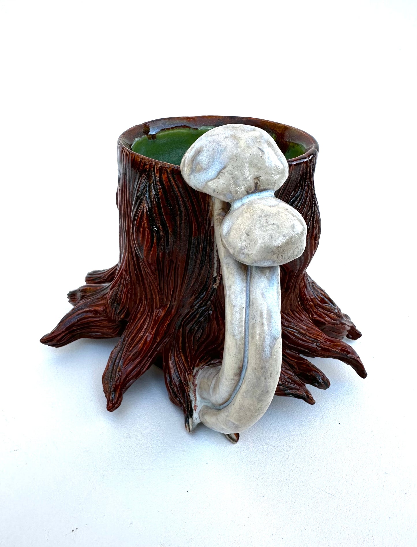 Tree Stump Mushroom Mug