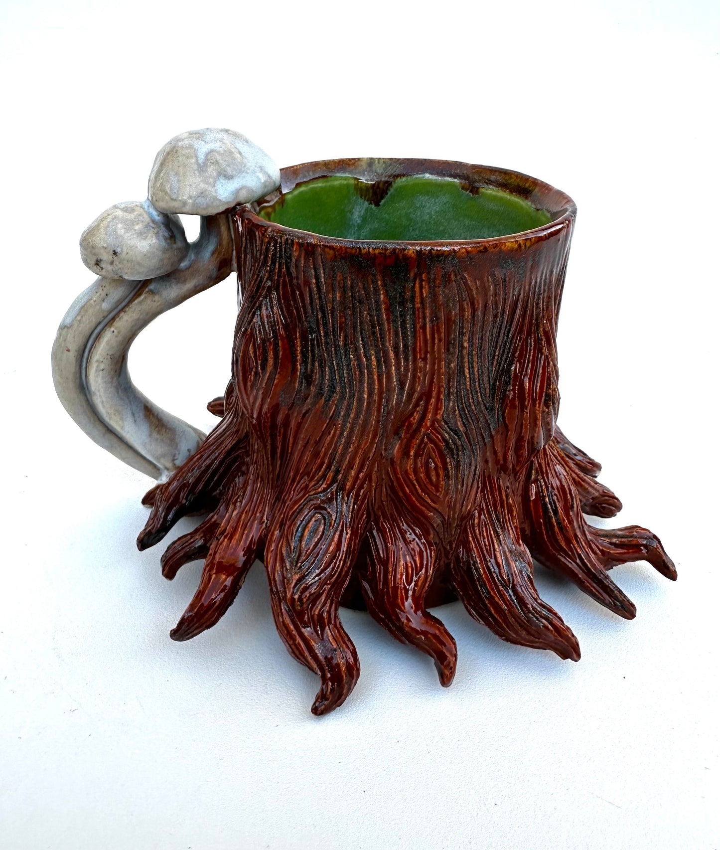 Tree Stump Mushroom Mug