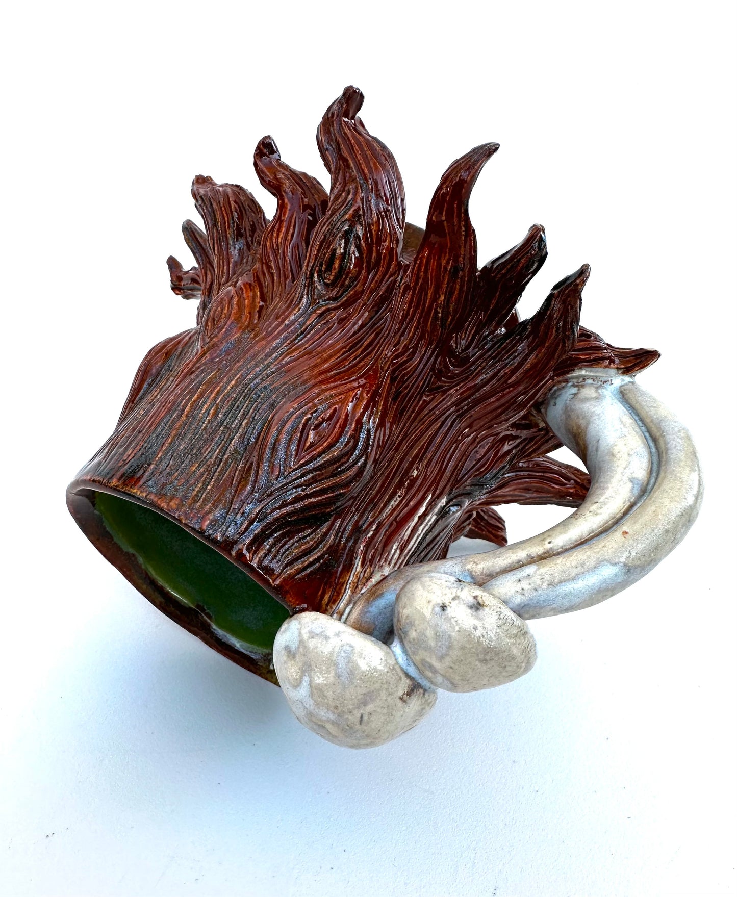 Tree Stump Mushroom Mug