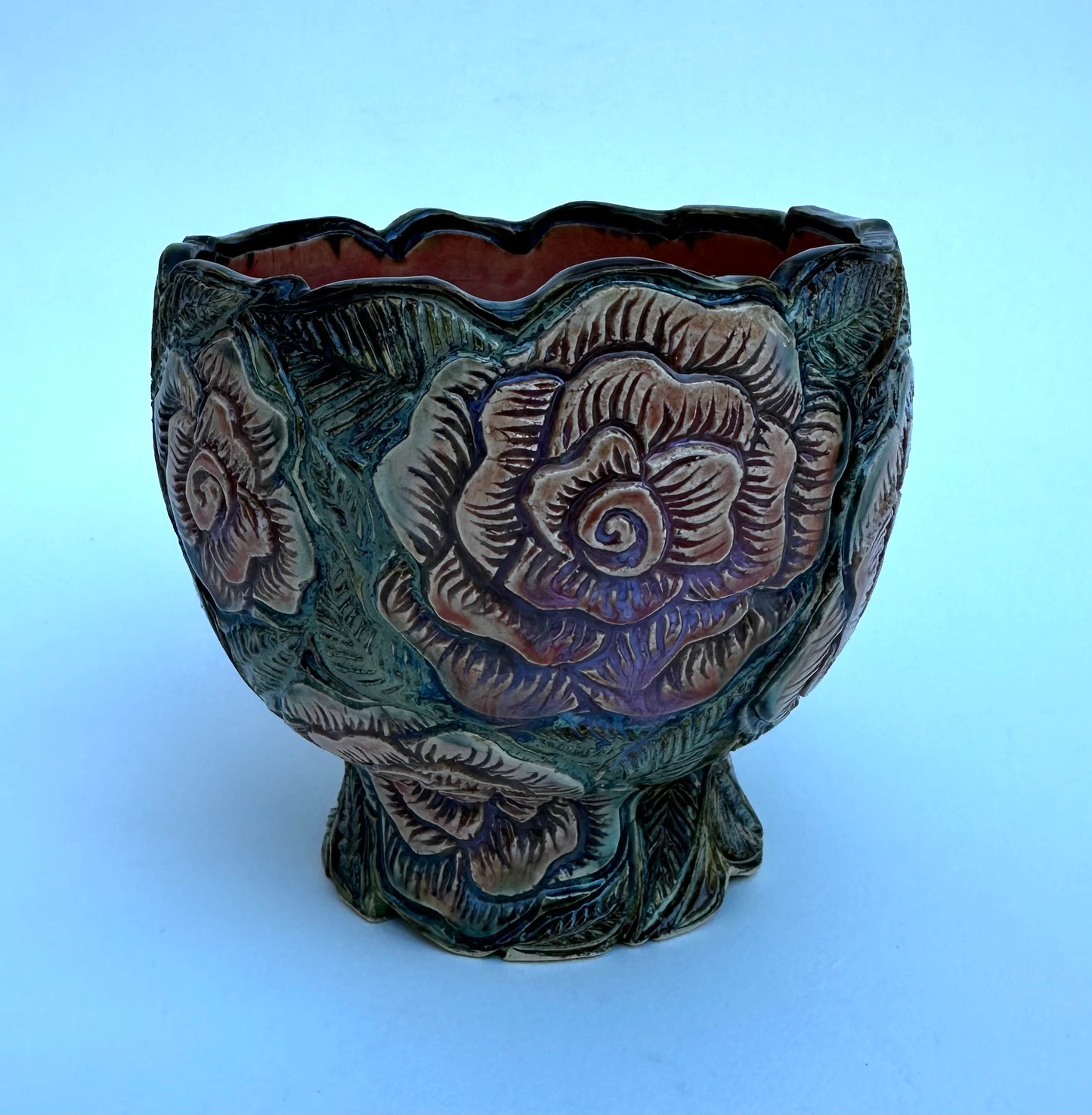 Small dark rose bowl