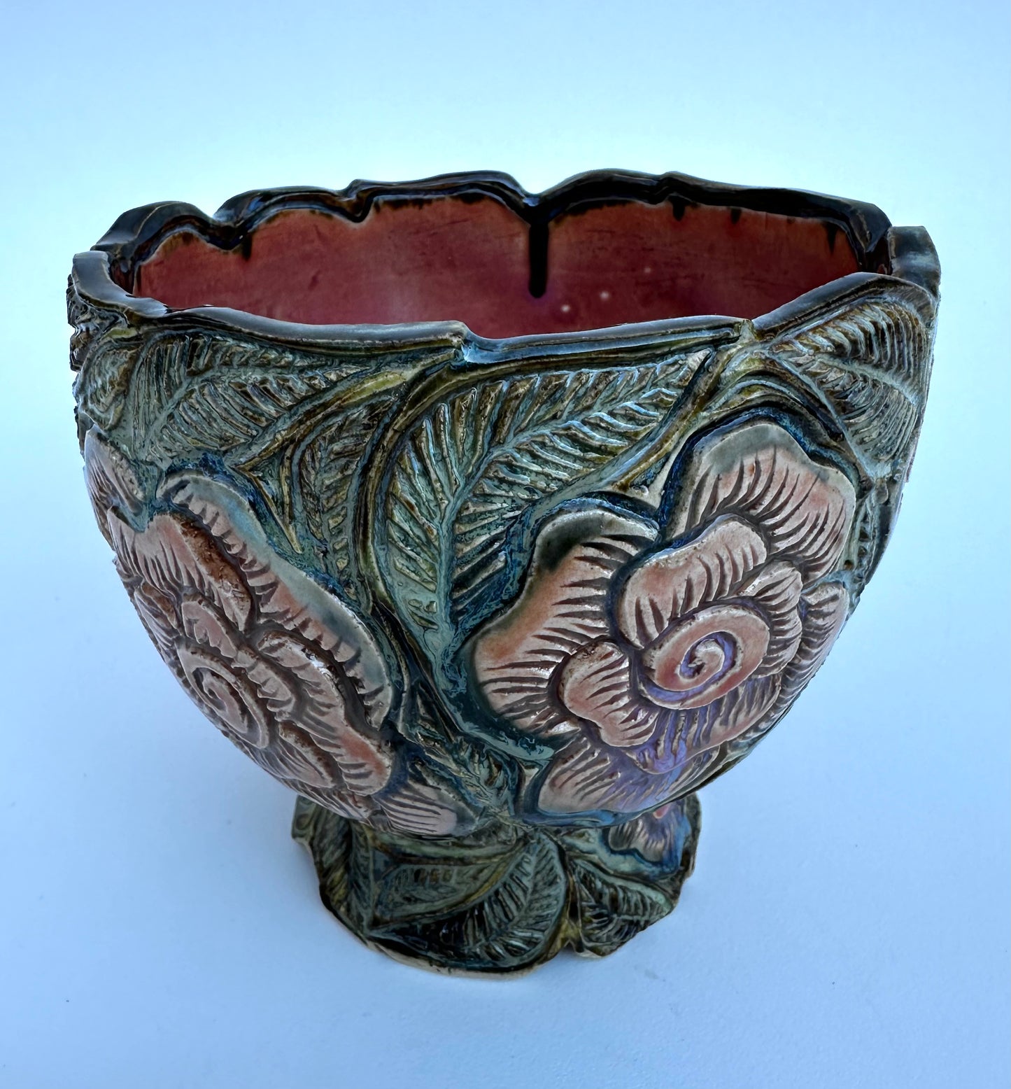 Small dark rose bowl