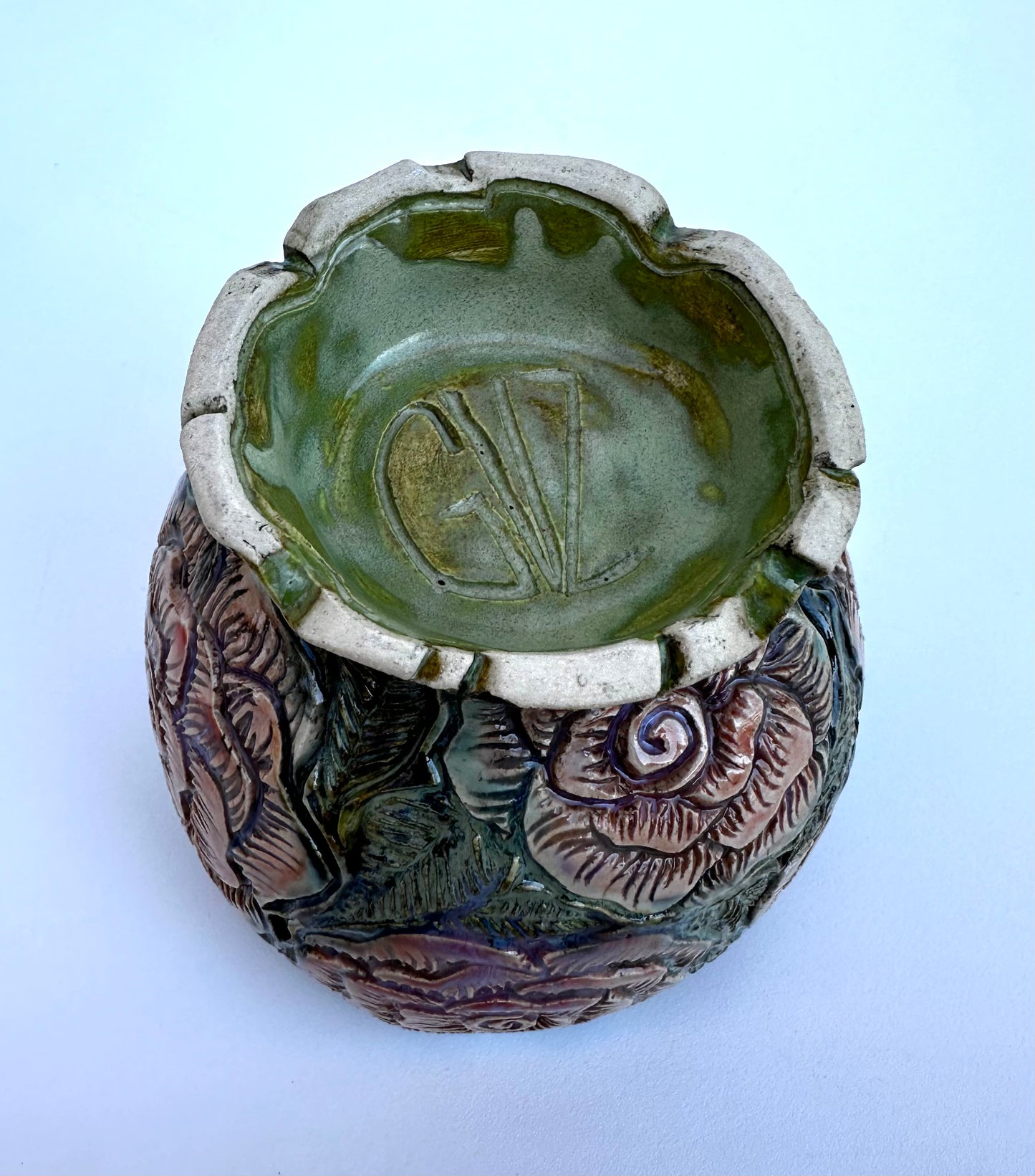 Small dark rose bowl