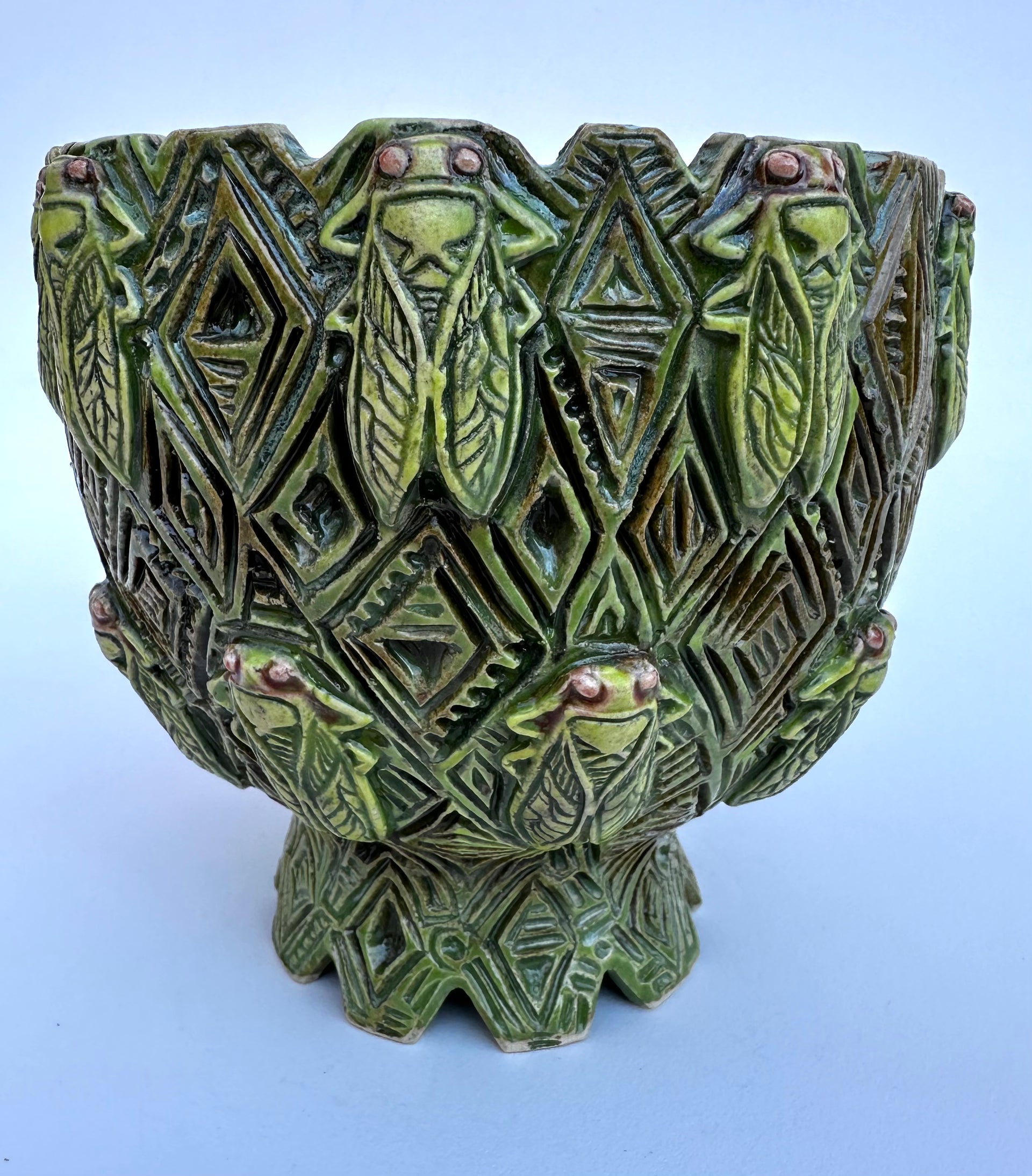 盆栽 FM.3110.51 Cicada Bowl – Genevieve VanZandt Ceramics