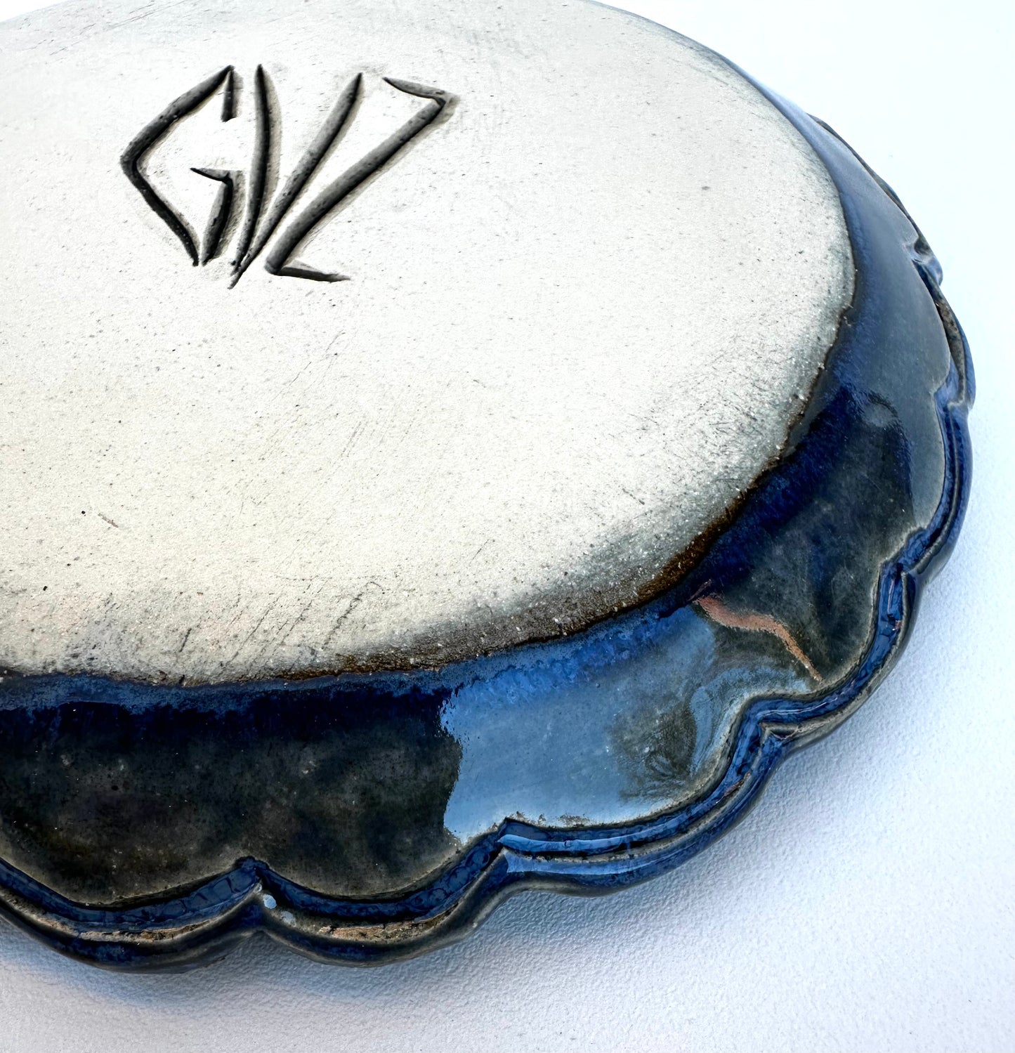 Small plate with moon, clouds, and stars