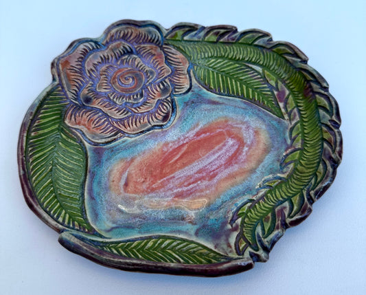 Purple Rose Plate