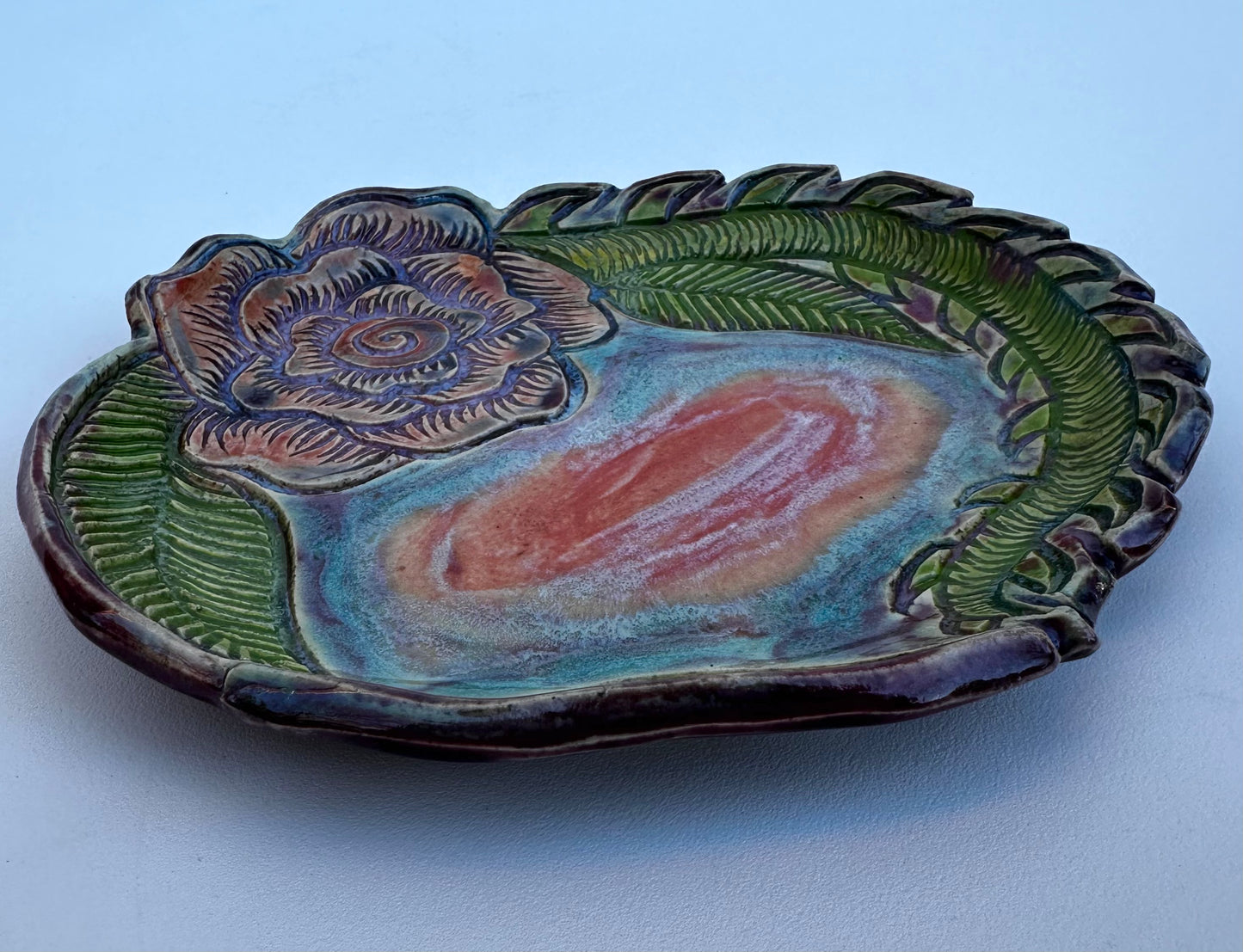 Purple Rose Plate