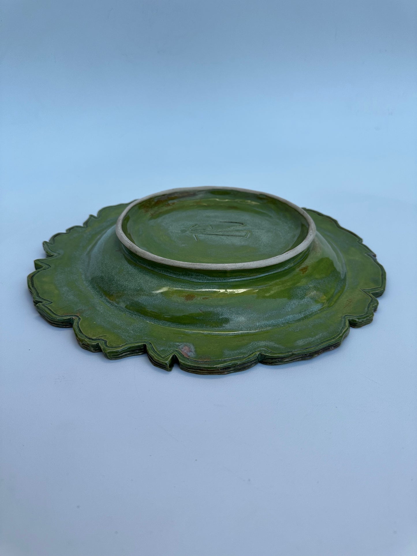 Large rose plate