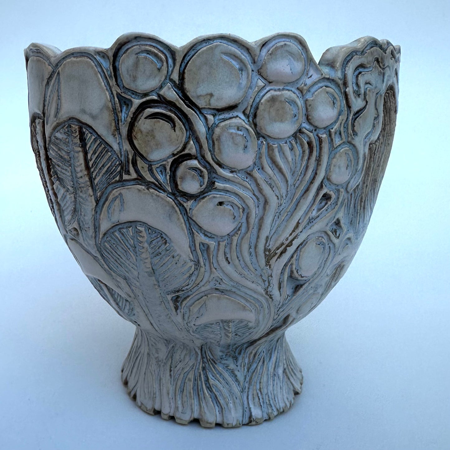 Carved Mushroom Bowl