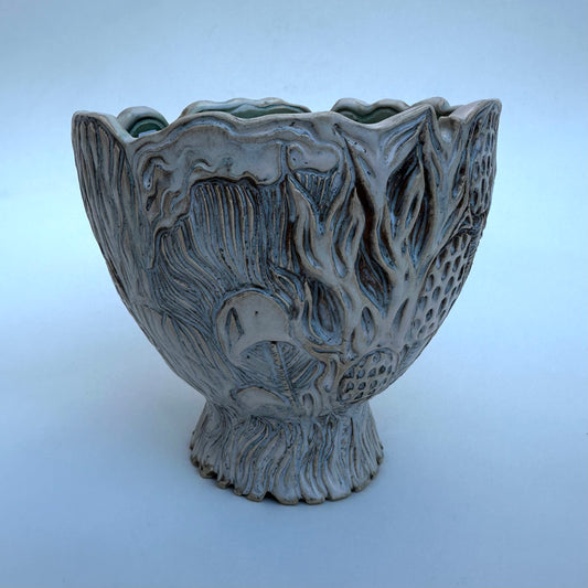 Carved Mushroom Bowl