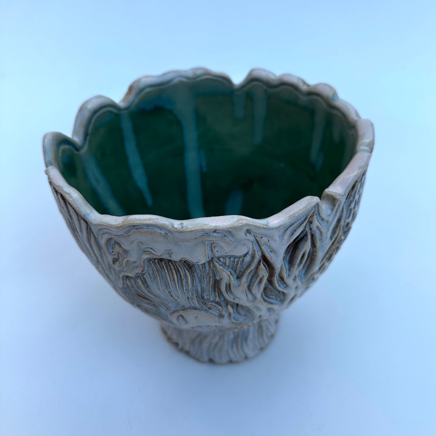 Carved Mushroom Bowl