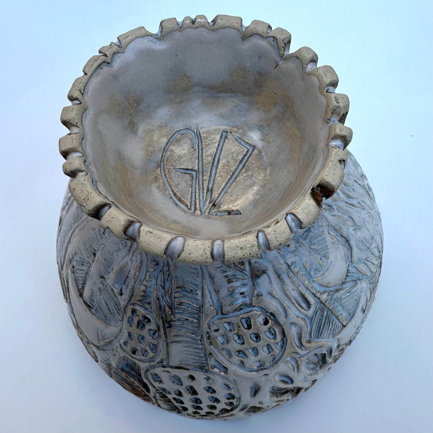Carved Mushroom Bowl