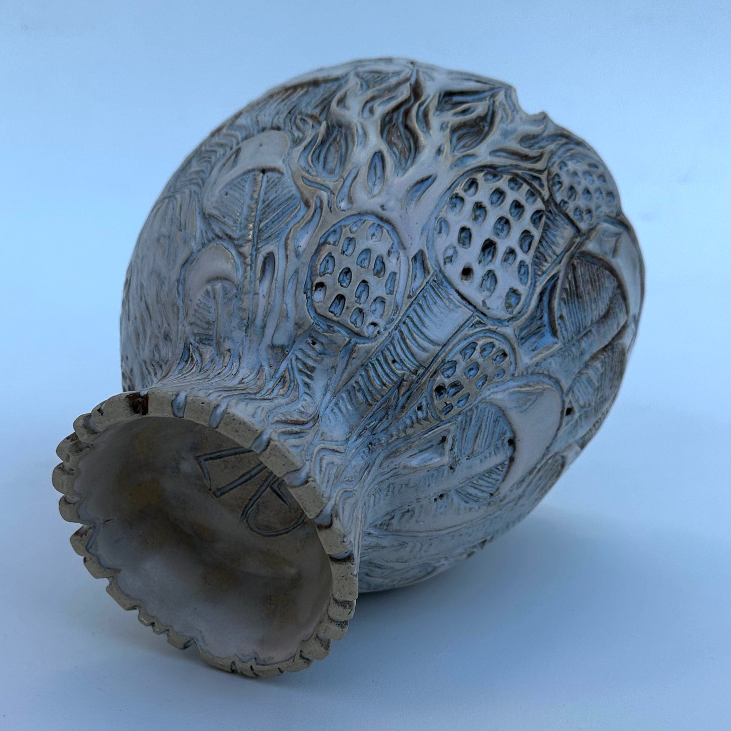 Carved Mushroom Bowl
