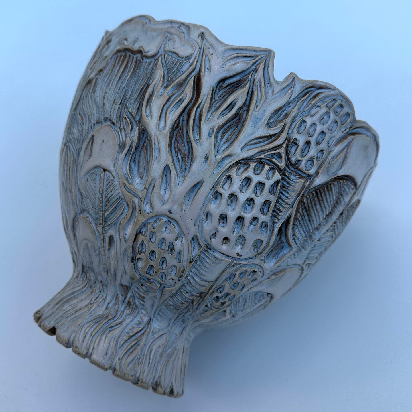Carved Mushroom Bowl