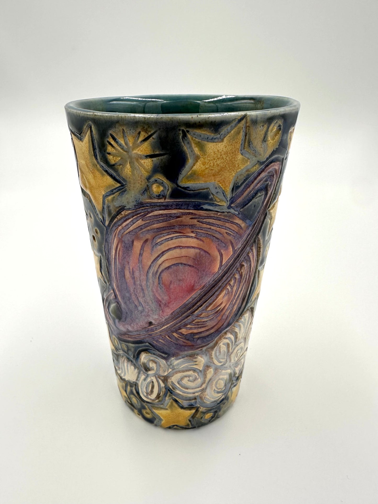 Celestial Saturn Sky Ceramic Cup