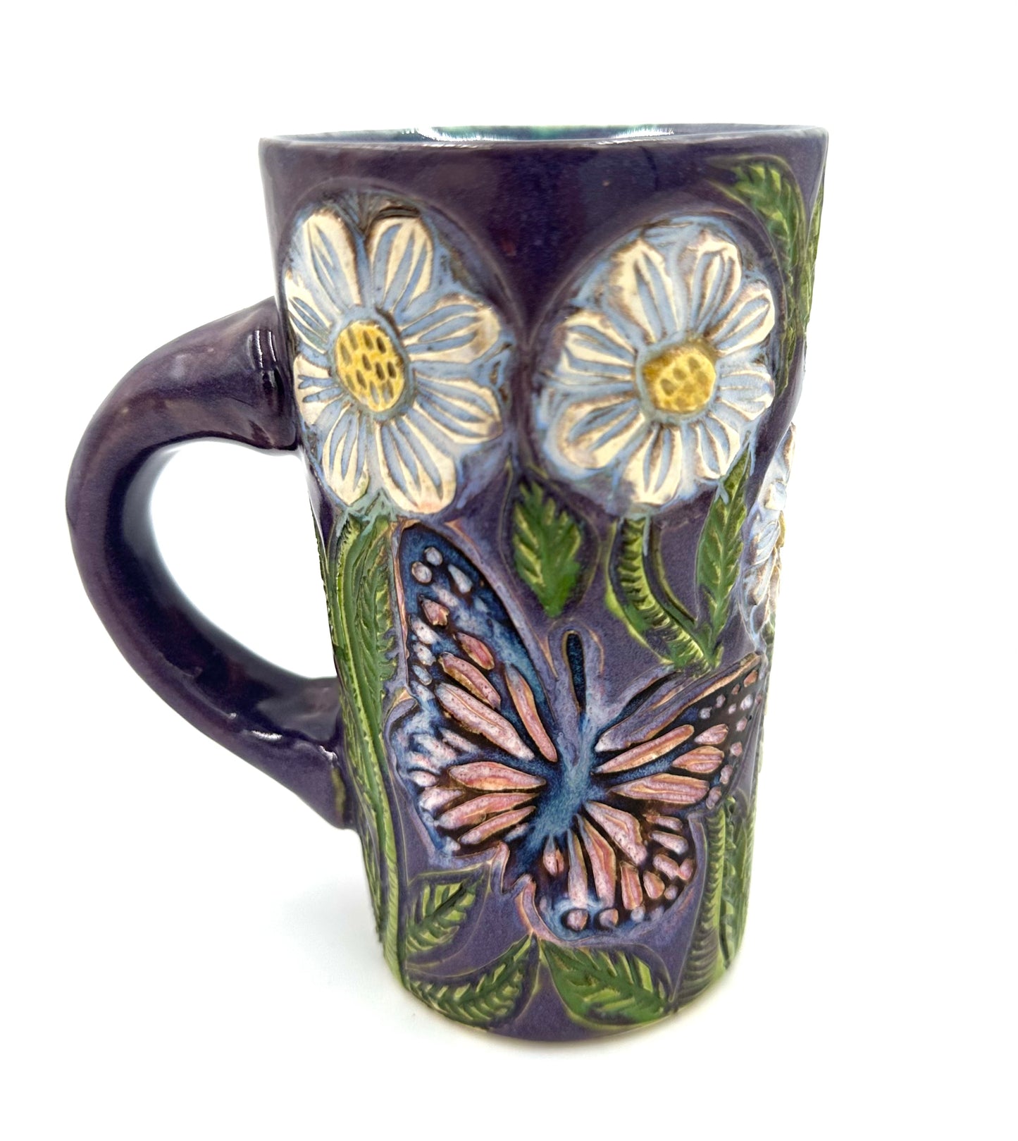 Butterfly, Bee, and Daisy Mug