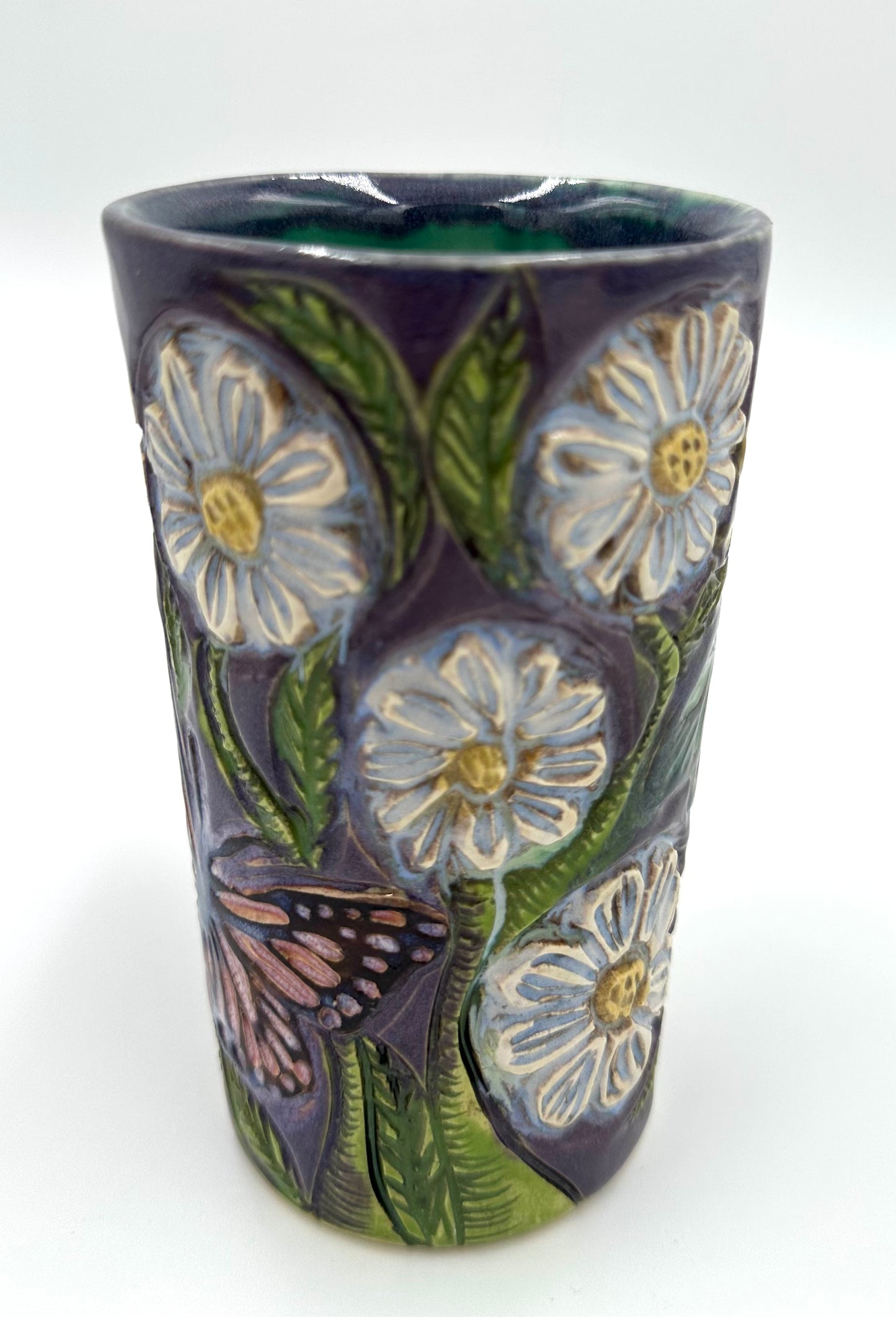 Butterfly, Bee, and Daisy Mug