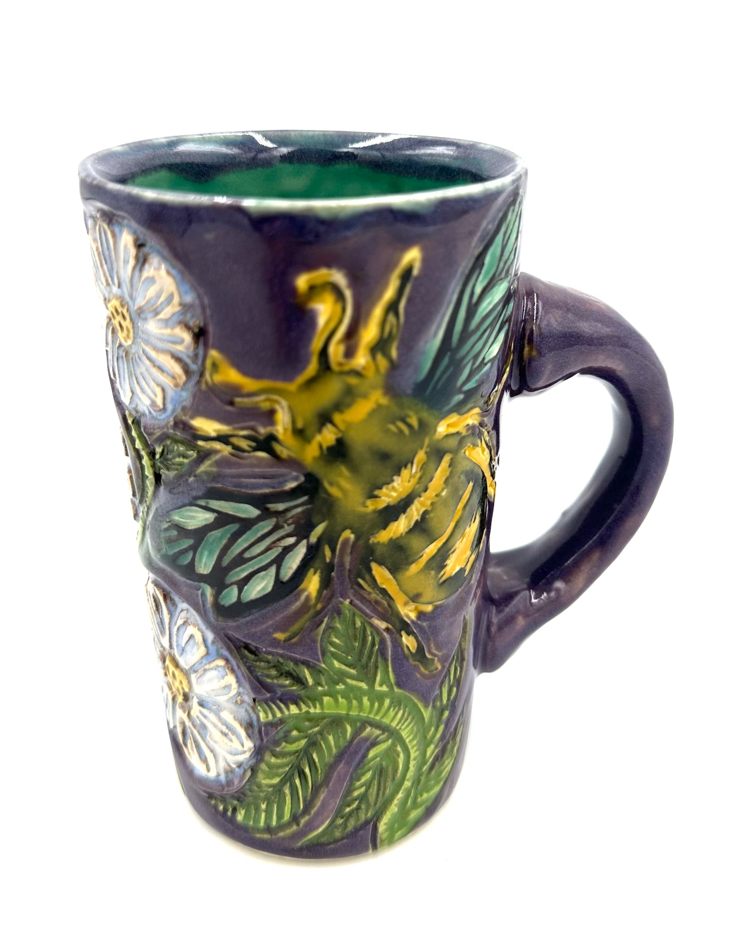 Butterfly, Bee, and Daisy Mug