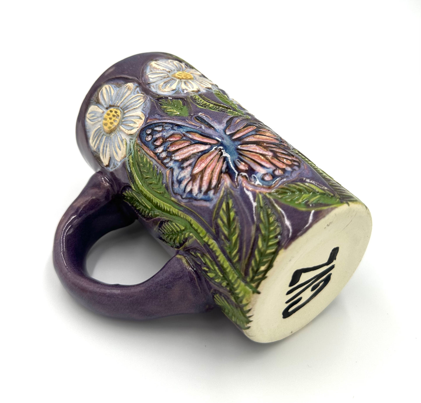 Butterfly, Bee, and Daisy Mug