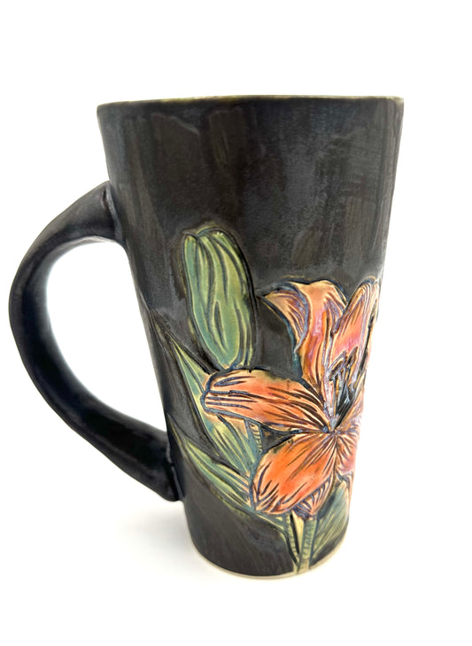 Lily with Dragonfly Mug