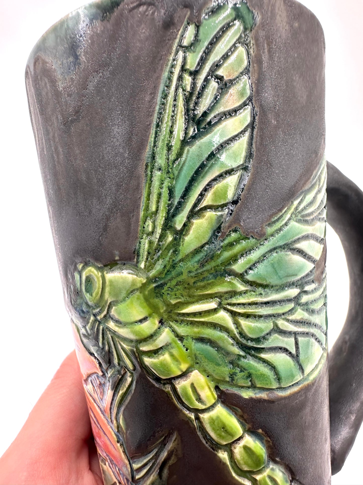 Lily with Dragonfly Mug