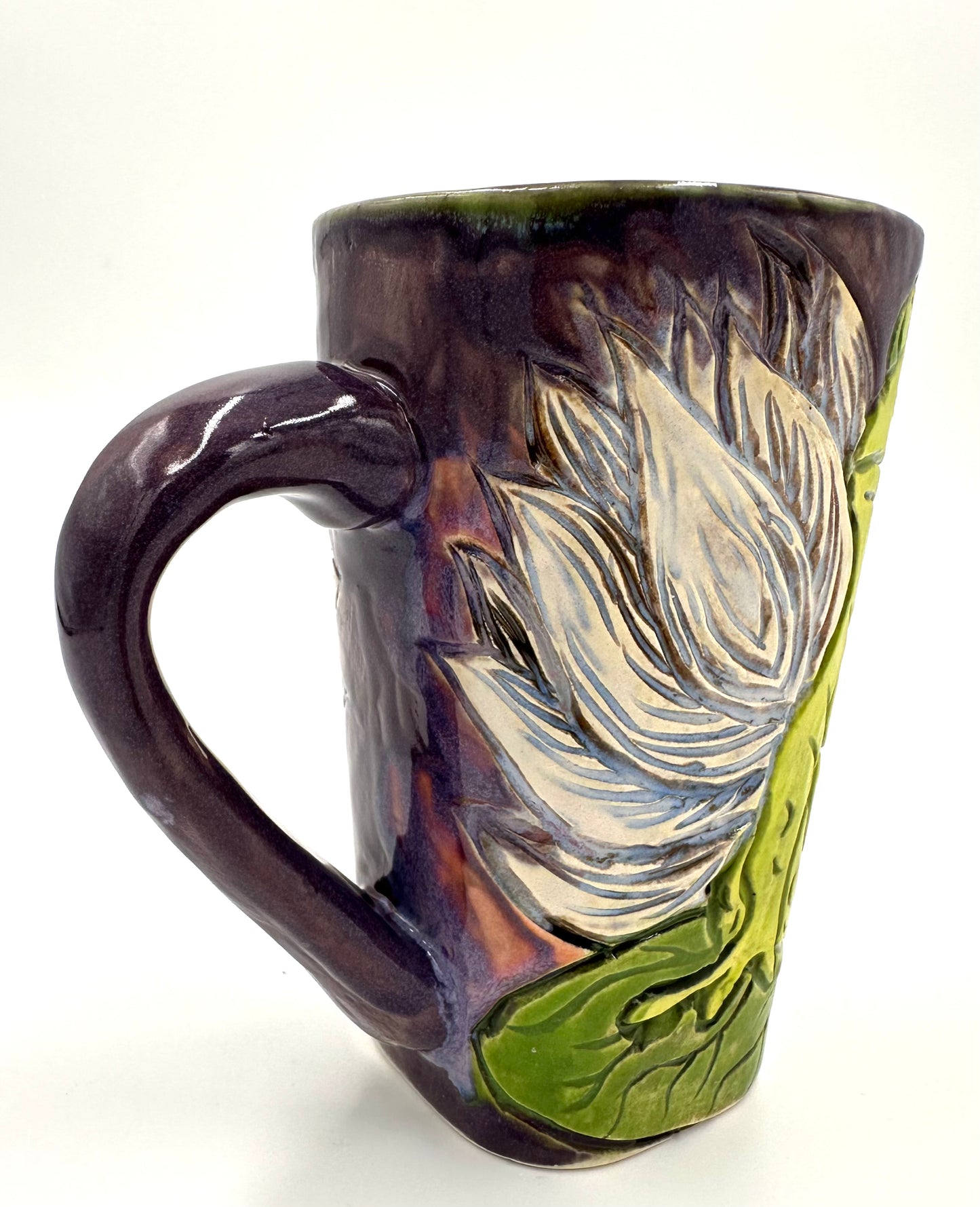 Toad on Lily pad with lotus flowers Mug