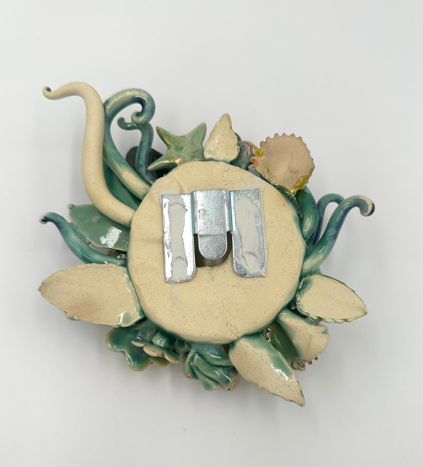 “Dark Stars Falling” ceramic wall hanging sculpture